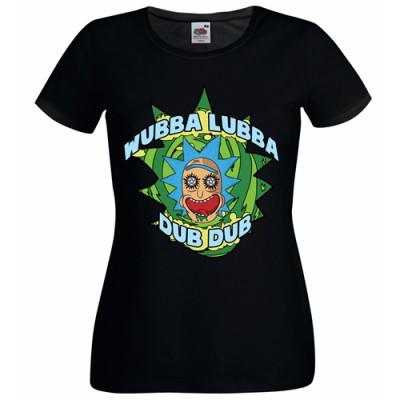 Дамска тениска RICK AND MORTY - WUBBA DUBBA DUB DUB